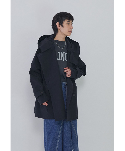 VACHEMENT(ヴァシュモン)の「<VACHEMENT×1er Arrondissement>別注リサイクルシェルタフタショートトレンチコート(その他アウター・レディース・ブルー系その他3/ベージュ・38/36)」の8枚目の写真