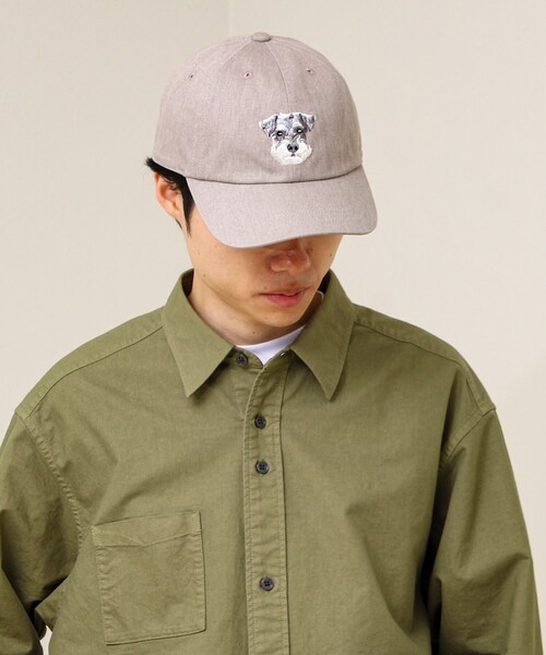GLOSTER（グロスター）の「【カラー追加して再登場】WASHED DOG embroidery CAP（キャップ・メンズ・ベージュ系その他/ブルー系その他/ブラック系その他/グリーン系その他/ブラック系その他2/ブルー系その他2/グリーン系その他2/ベージュ系その他2・FREE）」の4枚目の写真