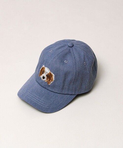 GLOSTER（グロスター）の「【カラー追加して再登場】WASHED DOG embroidery CAP（キャップ・メンズ・ベージュ系その他/ブルー系その他/ブラック系その他/グリーン系その他/ブラック系その他2/ブルー系その他2/グリーン系その他2/ベージュ系その他2・FREE）」の7枚目の写真