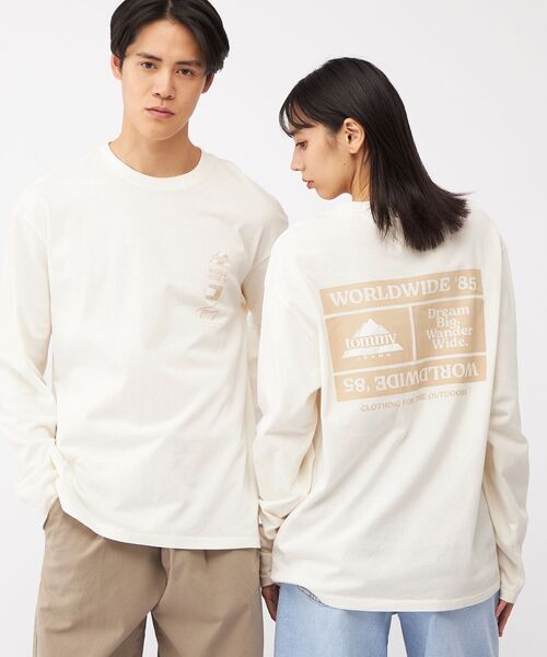 リラックスピークスロングスリーブTシャツ（Tシャツ/カットソー