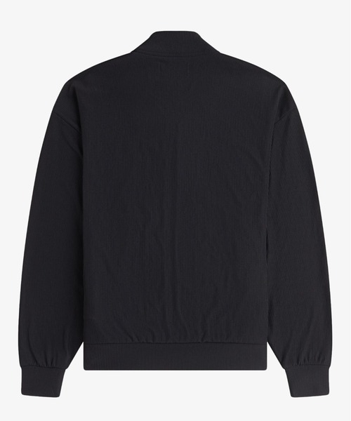 FRED PERRY(フレッドペリー)の「Rib Tricot Bomber Jacket/リブトリコットボンバージャケット(ブルゾン・レディース・ブラック・10)」の7枚目の写真