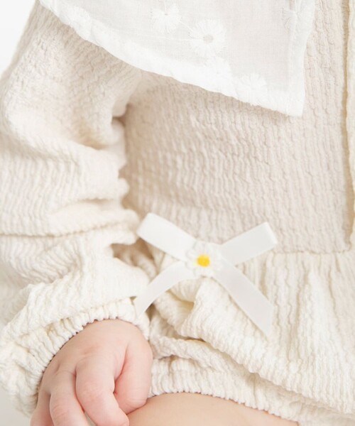 BRANSHES（ブランシェス）の「【お花シリーズ】襟付きカバーオール（その他ベビー用品・キッズ・イエロー/アイボリー・70/80）」の18枚目の写真