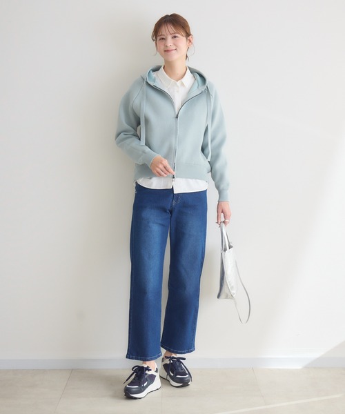 KATHARINE ROSS(キャサリンロス)の「【KATHARINE ROSS】ZIP接結ニットパーカ(ニット/セーター・レディース・ライトグレー/ライトブルー/イエロー・FREE)」の16枚目の写真