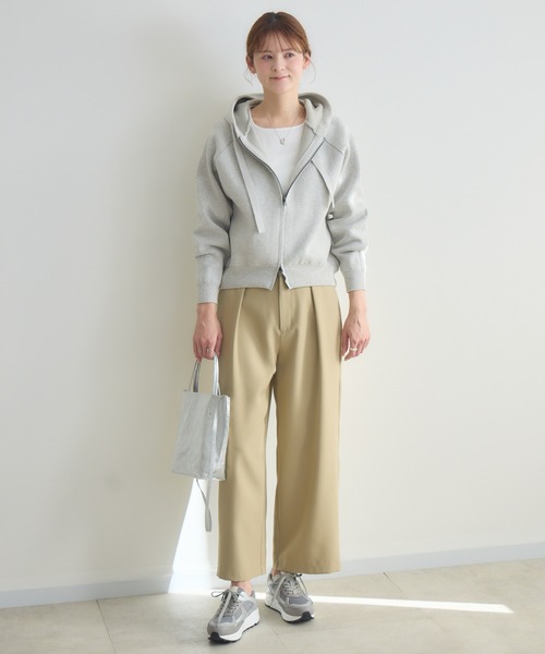 KATHARINE ROSS(キャサリンロス)の「【KATHARINE ROSS】ZIP接結ニットパーカ(ニット/セーター・レディース・ライトグレー/ライトブルー/イエロー・FREE)」の5枚目の写真