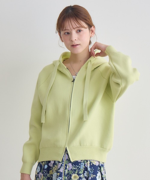 KATHARINE ROSS(キャサリンロス)の「【KATHARINE ROSS】ZIP接結ニットパーカ(ニット/セーター・レディース・ライトグレー/ライトブルー/イエロー・FREE)」の13枚目の写真