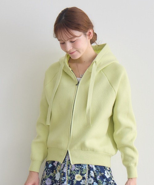 KATHARINE ROSS(キャサリンロス)の「【KATHARINE ROSS】ZIP接結ニットパーカ(ニット/セーター・レディース・ライトグレー/ライトブルー/イエロー・FREE)」の14枚目の写真