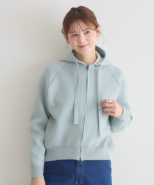 KATHARINE ROSS(キャサリンロス)の「【KATHARINE ROSS】ZIP接結ニットパーカ(ニット/セーター・レディース・ライトグレー/ライトブルー/イエロー・FREE)」の19枚目の写真