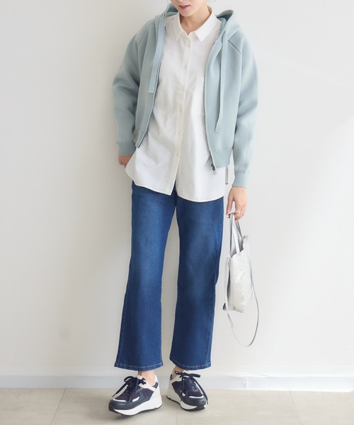 KATHARINE ROSS(キャサリンロス)の「【KATHARINE ROSS】ZIP接結ニットパーカ(ニット/セーター・レディース・ライトグレー/ライトブルー/イエロー・FREE)」の14枚目の写真