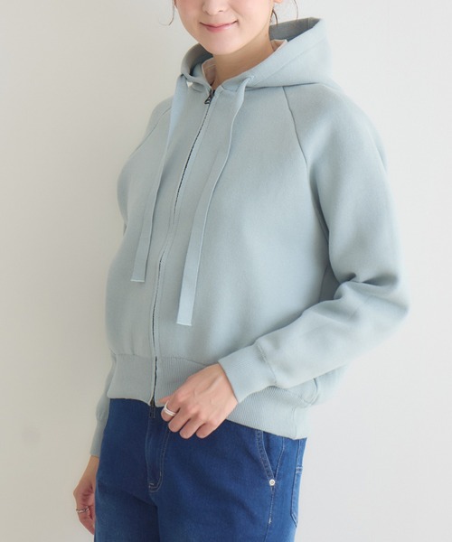 KATHARINE ROSS(キャサリンロス)の「【KATHARINE ROSS】ZIP接結ニットパーカ(ニット/セーター・レディース・ライトグレー/ライトブルー/イエロー・FREE)」の16枚目の写真