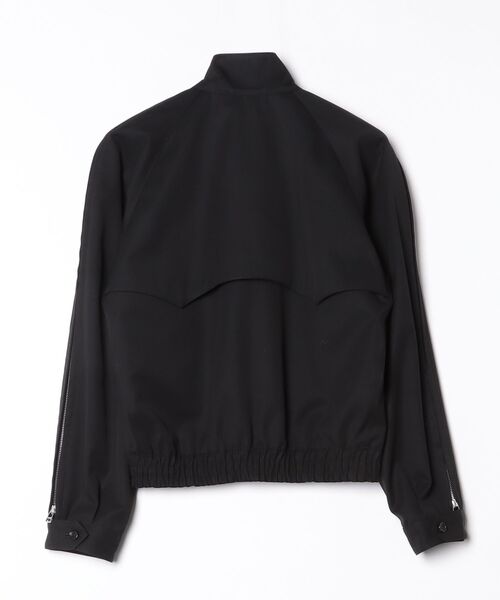 JOHN LAWRENCE SULLIVAN(ジョンローレンスサリバン)の「T/C TWILL ZIPPED SLEEVE HARRINGTON JACKET(ブルゾン・メンズ・ブラック・44)」の2枚目の写真