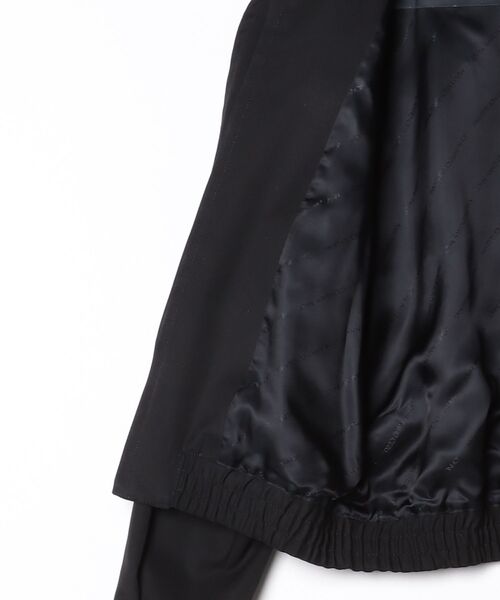 JOHN LAWRENCE SULLIVAN(ジョンローレンスサリバン)の「T/C TWILL ZIPPED SLEEVE HARRINGTON JACKET(ブルゾン・メンズ・ブラック・44)」の3枚目の写真