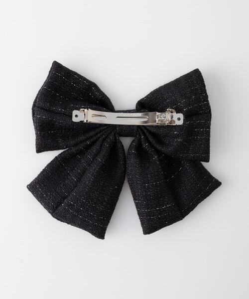 INGNI(イング)の「ツイードリボンバレッタ(その他ヘアアクセサリー・レディース・ブラック/アイボリー・ONE SIZE)」の11枚目の写真