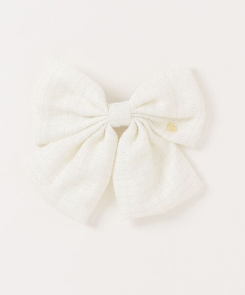 INGNI(イング)の「ツイードリボンバレッタ(その他ヘアアクセサリー・レディース・ブラック/アイボリー・ONE SIZE)」の6枚目の写真