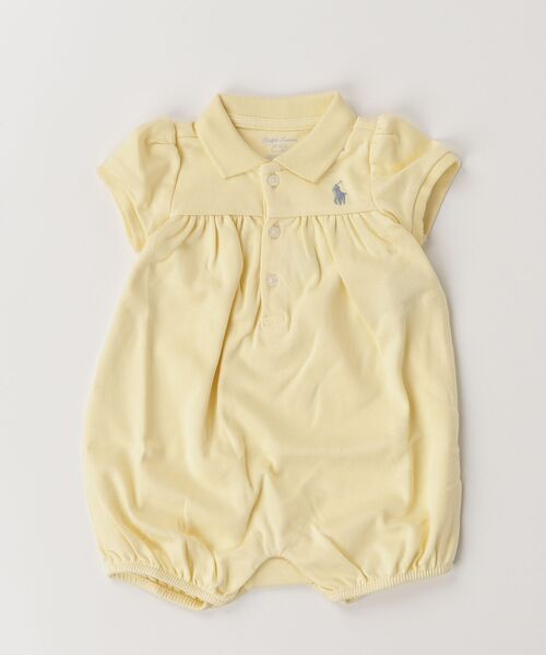 POLO RALPH LAUREN CHILDRENSWEAR(ポロ ラルフ ローレン チルドレンズウェア)の「インターロック バブル ポロ ショートオール(その他ベビーウェア・キッズ・イエロー・12M/6M/9M)」の3枚目の写真