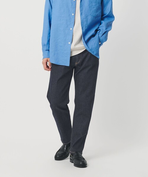 BEAUTY&YOUTH UNITED ARROWS（ビューティーアンドユースユナイテッドアローズ）の「L∞Plus シェービング 5ポケット デニム パンツ NO.3（デニムパンツ・メンズ・ネイビー/ブラック/コバルトブルー・28inch/30inch/34inch/32inch）」の4枚目の写真