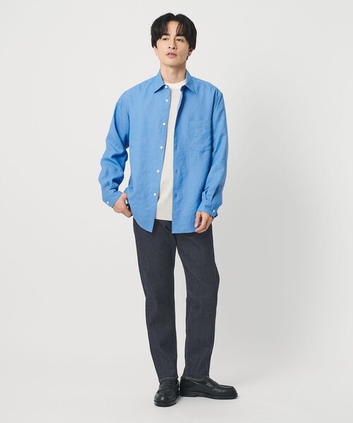 BEAUTY&YOUTH UNITED ARROWS（ビューティーアンドユースユナイテッドアローズ）の「L∞Plus シェービング 5ポケット デニム パンツ NO.3（デニムパンツ・メンズ・ネイビー/ブラック/コバルトブルー・28inch/30inch/34inch/32inch）」の6枚目の写真