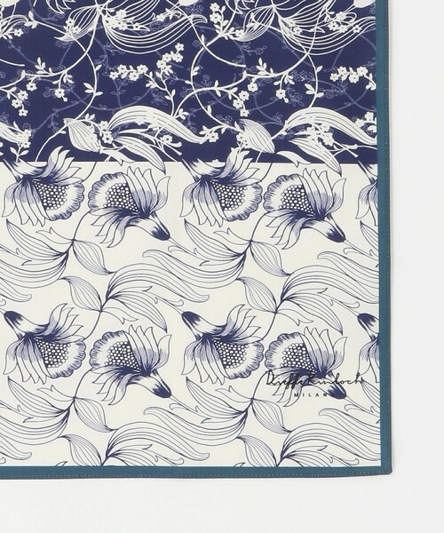 UNITED ARROWS（ユナイテッドアローズ）の「＜Dieffe Kinloch＞Bicolor como flower ハンカチ（バンダナ/スカーフ・メンズ・ネイビー/ダークブラウン・FREE）」の4枚目の写真