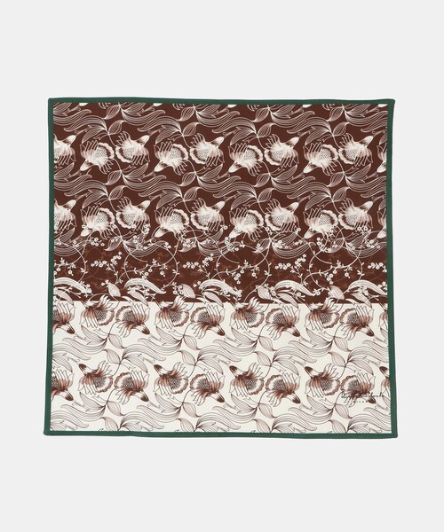 UNITED ARROWS（ユナイテッドアローズ）の「＜Dieffe Kinloch＞Bicolor como flower ハンカチ（バンダナ/スカーフ・メンズ・ネイビー/ダークブラウン・FREE）」の7枚目の写真