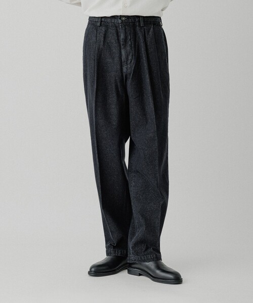 ADAM ET ROPE'（アダムエロペ）の「ワイド イージー デニムパンツ / ADAM ET ROPE' JEANS -GRID-（デニムパンツ・メンズ・ネイビー/ブラック系その他・M/L）」の3枚目の写真