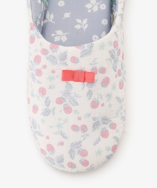 Afternoon Tea（アフタヌーンティー）の「フラワーウォッシャブルキルトバブーシュ型ルームシューズ（ルームシューズ/スリッパ・レディース・オレンジ/ピンク・ONE SIZE）」の10枚目の写真