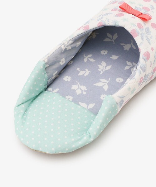 Afternoon Tea（アフタヌーンティー）の「フラワーウォッシャブルキルトバブーシュ型ルームシューズ（ルームシューズ/スリッパ・レディース・オレンジ/ピンク・ONE SIZE）」の11枚目の写真