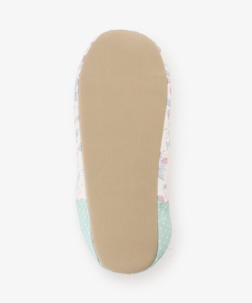 Afternoon Tea（アフタヌーンティー）の「フラワーウォッシャブルキルトバブーシュ型ルームシューズ（ルームシューズ/スリッパ・レディース・オレンジ/ピンク・ONE SIZE）」の12枚目の写真