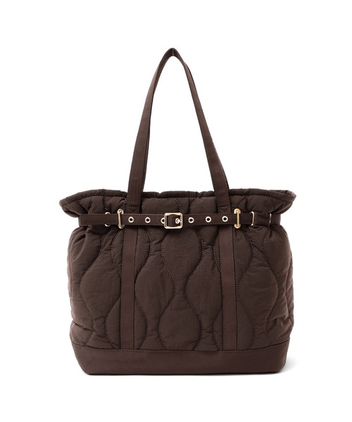 VitaFelice(ヴィータフェリーチェ)の「ベルトデザインキルティングトートバッグ(トートバッグ・レディース・グレー/ブラウン/ブラック・FREE)」の13枚目の写真