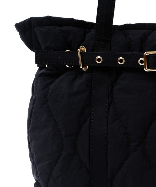 VitaFelice(ヴィータフェリーチェ)の「ベルトデザインキルティングトートバッグ(トートバッグ・レディース・グレー/ブラウン/ブラック・FREE)」の9枚目の写真