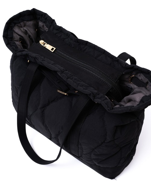 VitaFelice(ヴィータフェリーチェ)の「ベルトデザインキルティングトートバッグ(トートバッグ・レディース・グレー/ブラウン/ブラック・FREE)」の12枚目の写真