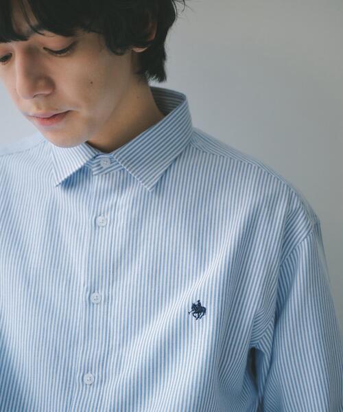 THE SHOP TK (ザ ショップ ティーケー )の「【POLO BCS 別注】 アソート長袖シャツ ストライプ/グレー/デニム(シャツ/ブラウス・メンズ・ブルー系7/ブルー系その他/グレー・03/02/04)」の9枚目の写真