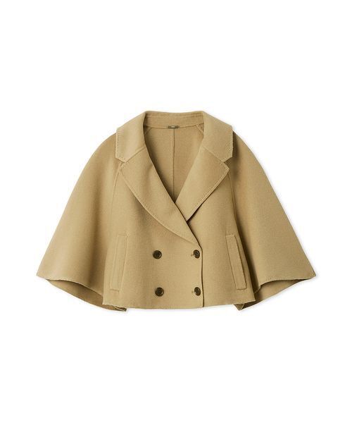 SNIDEL（スナイデル）の「リバーポンチョショートコート（ピーコート・レディース・アイボリー/ベージュ/イエロー・F）」の12枚目の写真