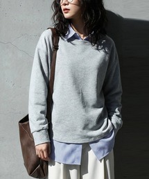長袖 ボートネック トップス