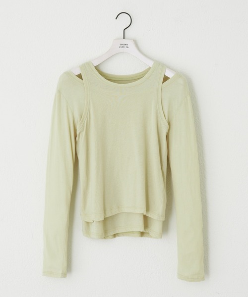 paradigm（パラダイム）の「【paradigm】シアーコットン2ピースレイヤードセットL/S（Tシャツ/カットソー・レディース・チャコールグレー/ブラック/グリーン系その他/ピンク/ホワイト・MEDIUM/SMALL）」の17枚目の写真