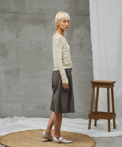 paradigm（パラダイム）の「【paradigm】シアーコットン2ピースレイヤードセットL/S（Tシャツ/カットソー・レディース・チャコールグレー/ブラック/グリーン系その他/ピンク/ホワイト・MEDIUM/SMALL）」の15枚目の写真