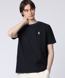 リンクスニット 千鳥格子柄Tシャツ
