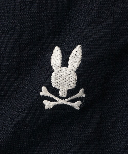 Psycho Bunny（サイコバニー）の「リンクスニット 千鳥格子柄Tシャツ（Tシャツ/カットソー・メンズ・ネイビー/ホワイト・MEDIUM/LARGE/X-LARGE/SMALL）」の13枚目の写真