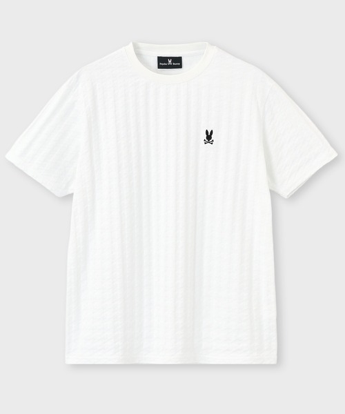 Psycho Bunny（サイコバニー）の「リンクスニット 千鳥格子柄Tシャツ（Tシャツ/カットソー・メンズ・ネイビー/ホワイト・MEDIUM/LARGE/X-LARGE/SMALL）」の6枚目の写真