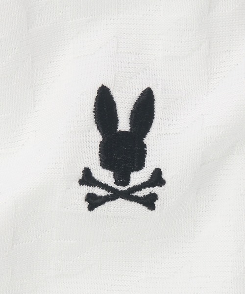 Psycho Bunny（サイコバニー）の「リンクスニット 千鳥格子柄Tシャツ（Tシャツ/カットソー・メンズ・ネイビー/ホワイト・MEDIUM/LARGE/X-LARGE/SMALL）」の14枚目の写真