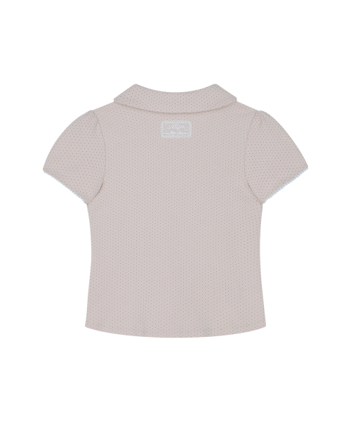 ILLIGO ドットピンタックカラーTシャツ ILLIGO（イリゴ）の「ドットピンタックカラーTシャツピンク（Tシャツ