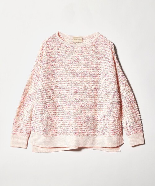 UNITED ARROWS（ユナイテッドアローズ）の「ミックスヤーン プルオーバーニット（ニット/セーター・レディース・ネイビー/ライトピンク・FREE）」の11枚目の写真