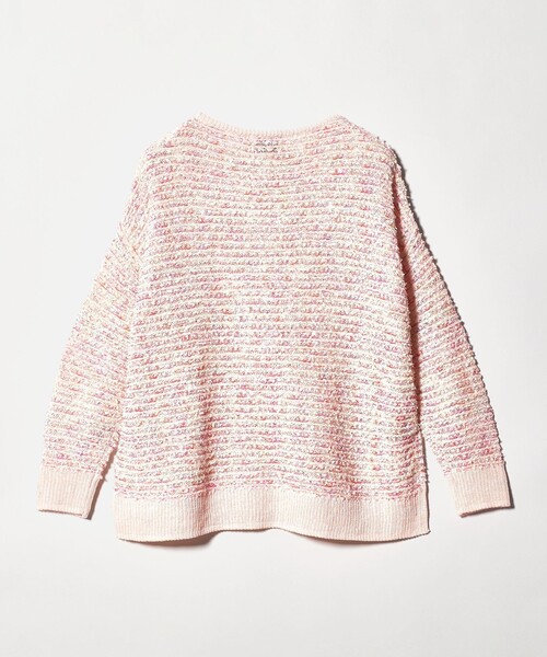 UNITED ARROWS（ユナイテッドアローズ）の「ミックスヤーン プルオーバーニット（ニット/セーター・レディース・ネイビー/ライトピンク・FREE）」の12枚目の写真