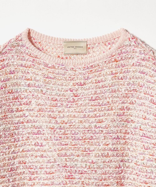 UNITED ARROWS（ユナイテッドアローズ）の「ミックスヤーン プルオーバーニット（ニット/セーター・レディース・ネイビー/ライトピンク・FREE）」の13枚目の写真