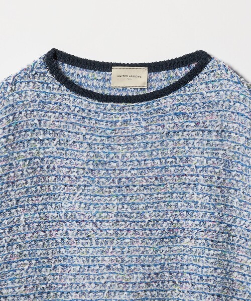 UNITED ARROWS（ユナイテッドアローズ）の「ミックスヤーン プルオーバーニット（ニット/セーター・レディース・ネイビー/ライトピンク・FREE）」の18枚目の写真