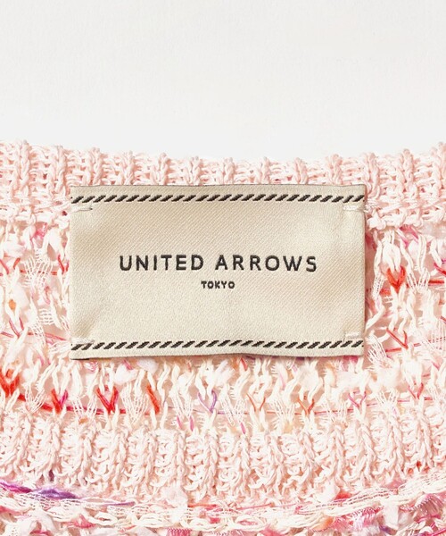 UNITED ARROWS（ユナイテッドアローズ）の「ミックスヤーン プルオーバーニット（ニット/セーター・レディース・ネイビー/ライトピンク・FREE）」の20枚目の写真