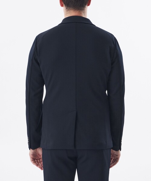 EPOCA UOMO(エポカウォモ)の「【セットアップ対応】*Safari5月号掲載*ランダムストライプジャケット(テーラードジャケット・メンズ・ダークネイビー/ブラック・48/46)」の7枚目の写真