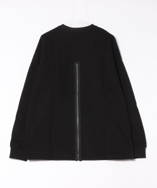 MMMM（エムエムエムエム）の「【SR】【it】【MMMM】フレンチテリーZIPスリットクルーネックトレーナー（スウェット・メンズ・ブラック・LARGE）」の2枚目の写真