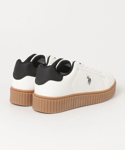 U.S. POLO ASSN.(ユーエスポロアッスン)の「『U.S. POLO ASSN/ユーエスポロアッスン』厚底スニーカー(スニーカー・メンズ・ブラック×ホワイト/ホワイト/ブラック・26.5cm/27.5cm/25.5cm)」の8枚目の写真