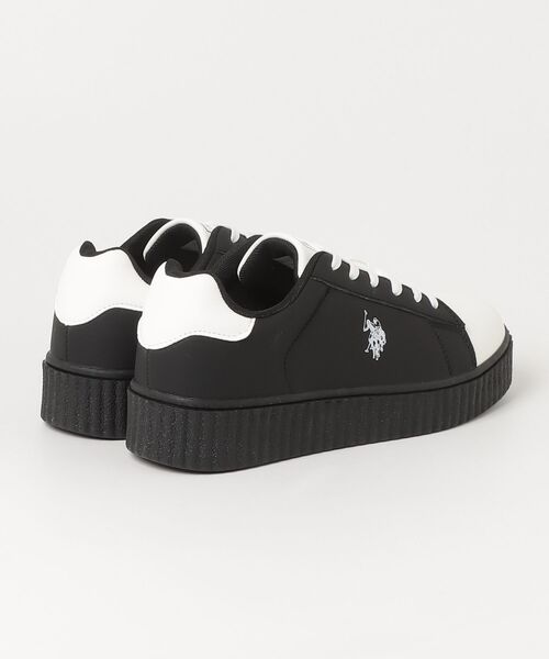 U.S. POLO ASSN.(ユーエスポロアッスン)の「『U.S. POLO ASSN/ユーエスポロアッスン』厚底スニーカー(スニーカー・メンズ・ブラック×ホワイト/ホワイト/ブラック・26.5cm/27.5cm/25.5cm)」の10枚目の写真