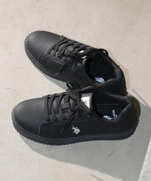 U.S. POLO ASSN.(ユーエスポロアッスン)の「『U.S. POLO ASSN/ユーエスポロアッスン』厚底スニーカー(スニーカー・メンズ・ブラック×ホワイト/ホワイト/ブラック・26.5cm/27.5cm/25.5cm)」の6枚目の写真