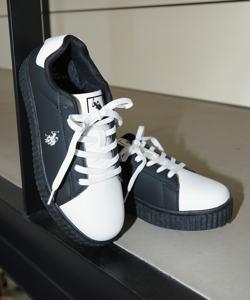 U.S. POLO ASSN.(ユーエスポロアッスン)の「『U.S. POLO ASSN/ユーエスポロアッスン』厚底スニーカー(スニーカー・メンズ・ブラック×ホワイト/ホワイト/ブラック・26.5cm/27.5cm/25.5cm)」の7枚目の写真
